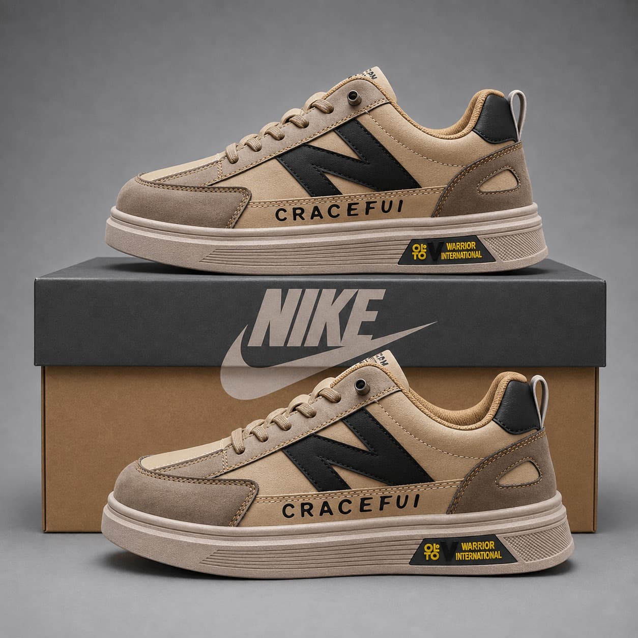 Craceful new balance brown sneakers